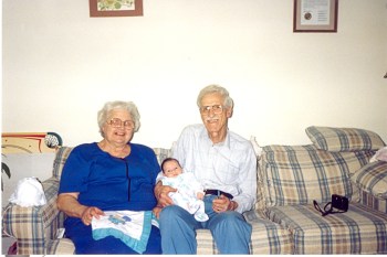 My parents drove from Pittsburgh to Jefferson City in April 1995 to join us for Suzette's Christening. They managed to join us when we had our other two children baptized as well. I know they would have liked to have had another grandchild.  